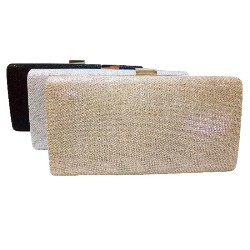 High-grade PU Full Diamond Dinner Bag Women's Symphony Square Box Fashion Party Banquet Evening Chain Clutch Bag Party Gathering