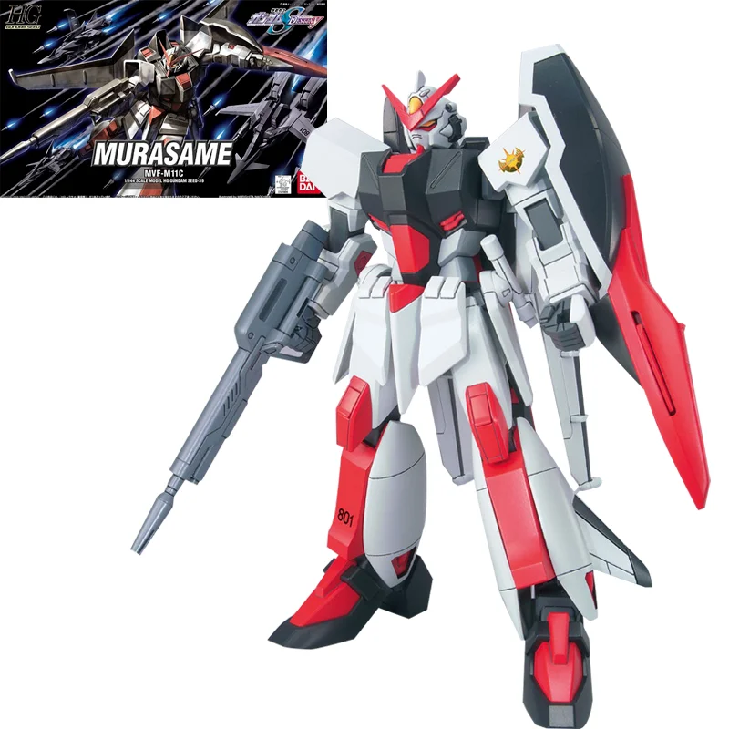 Bandai Original 1/144 HG SEED GUNDAM MVF-M11C Murasame Gunpla Anime Action Figure Assembly Model Ornaments Toy Gift For Children