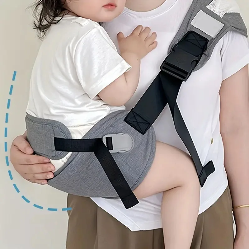 One Shoulder Strap Hot-sell Baby Carrier Outdoor Solid Baby Sling Wrap Carrier  for 5-42 Months Baby