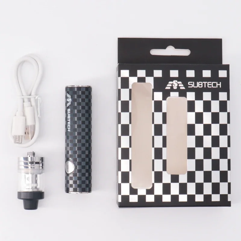 Cigarros eletrônicos s22 60w vape caneta kits 22mm 1600mah bateria com 2ml rta atomizador tanque e-cigarro vaporizador caneta fumaça ecig
