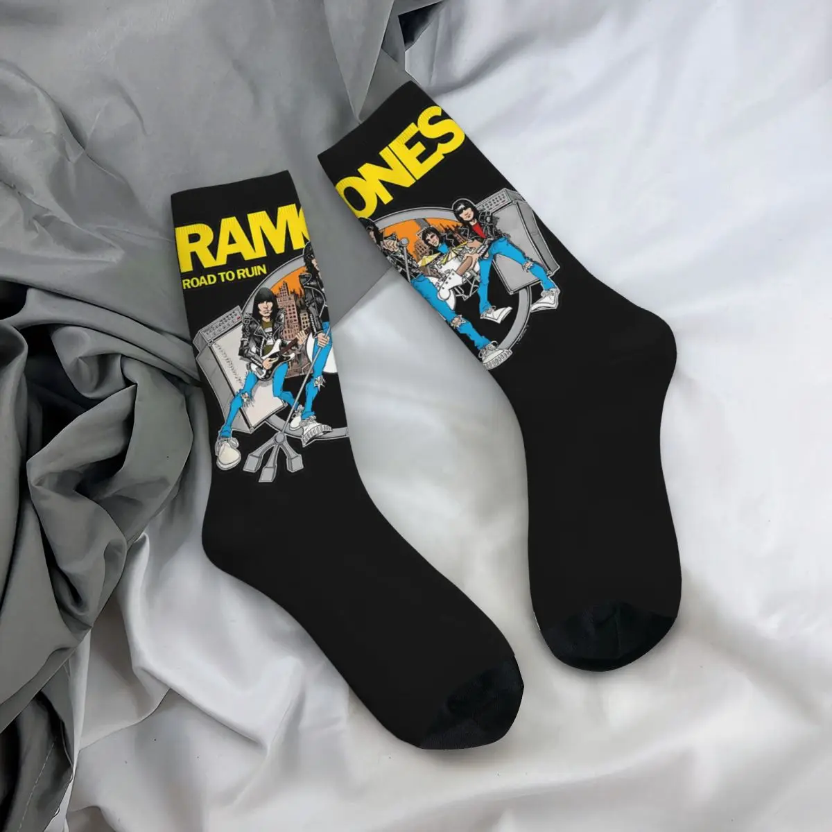 Ramons Socks Punk Korean Stockings Autumn Anti Bacterial Couple Socks Breathable Design Running Socks