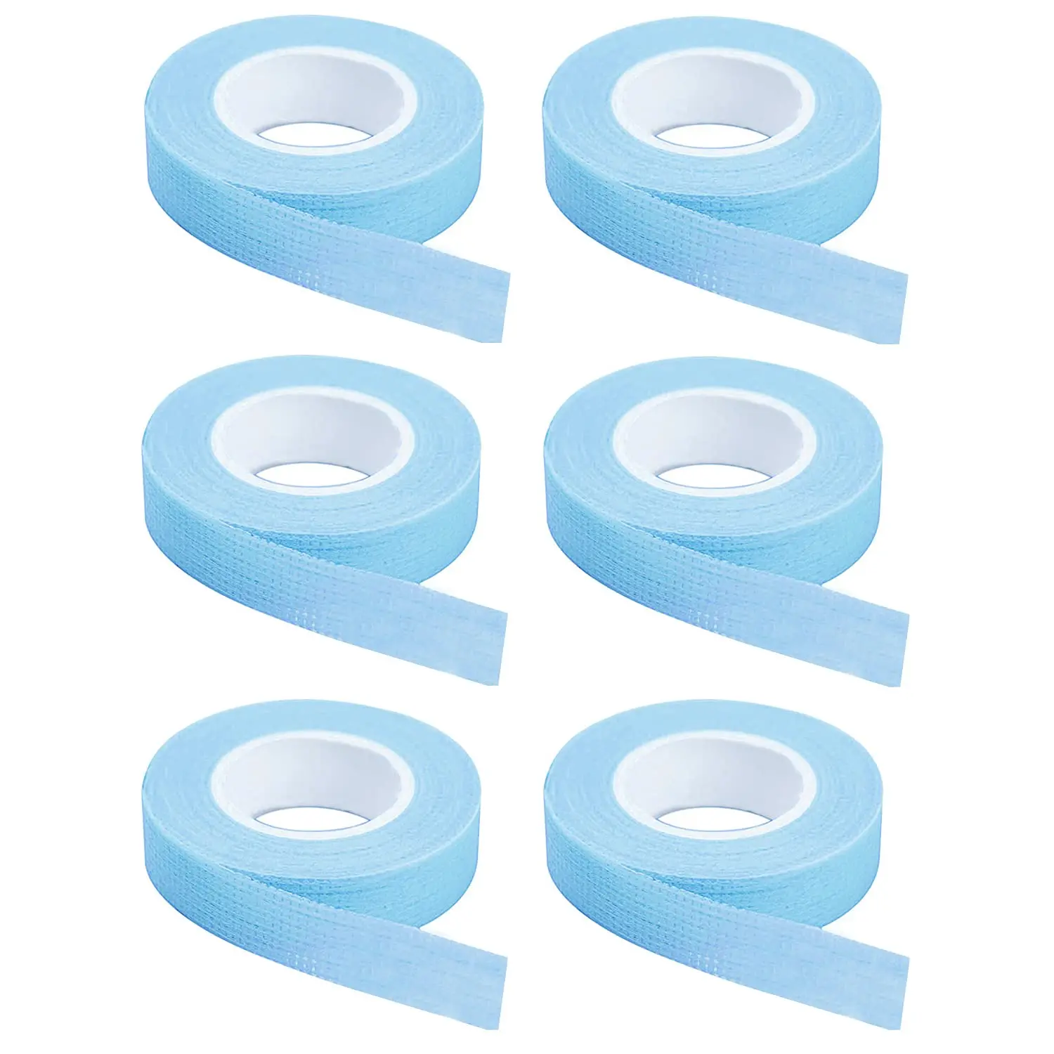 

6Rolls Blue Eyelash Extension Paper Tape Lint Breathable Non-woven Cloth Adhesive Tape For False Lashes Patch Supply