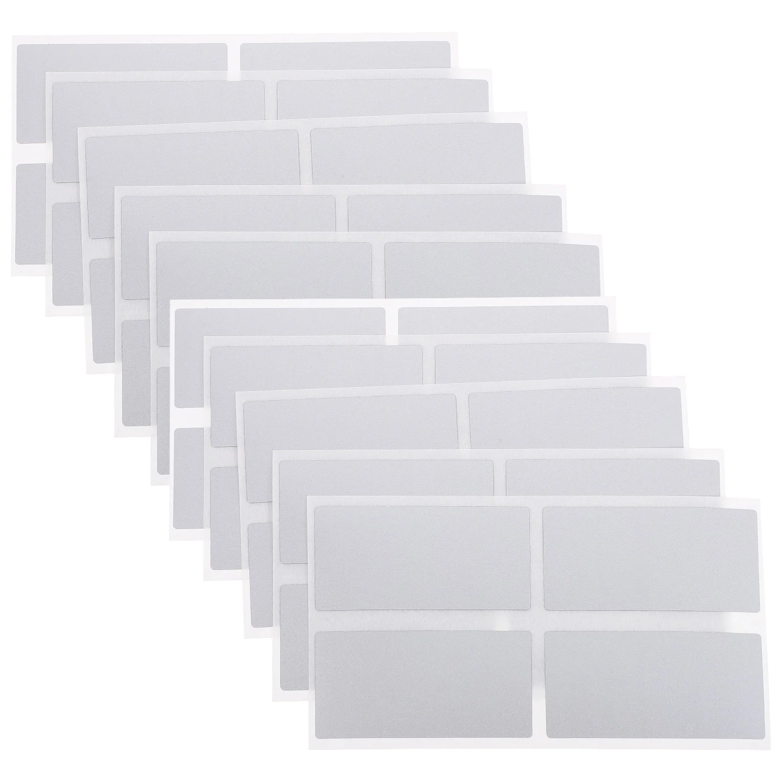50 Pcs Greeting Card Bright Silver Scratch Stickers Paper DIY off Cards Tickets