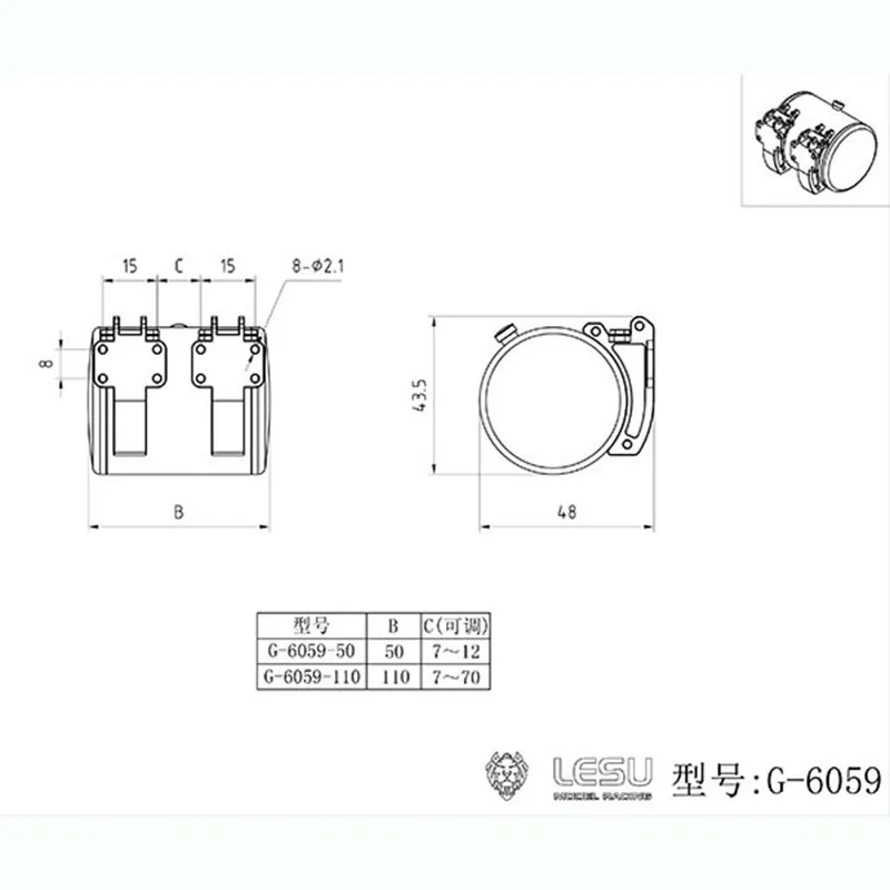 RC Truck Metal Simulation Round Fuel Tank Upgrade for 1/14 Tamiya for King Hauler 56301 56344 for Globe Liner 56304 LESU RC