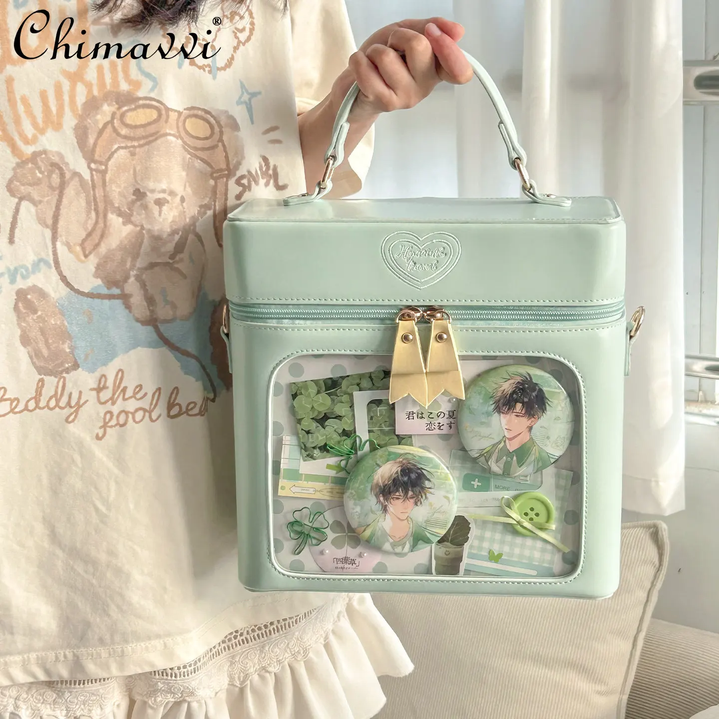 

Original Japanese Style Pain Bag 6 Points Bjd Baby Bag 2026 New Cute Girl Match Satchel Cross-body Double Shoulder Girls Bag