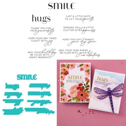 Smile Hugs cutting dies and clear stamps for DIY Decorating Scrapbook Paper Card Album Embossing Craft Die Cut 2025 Spring New