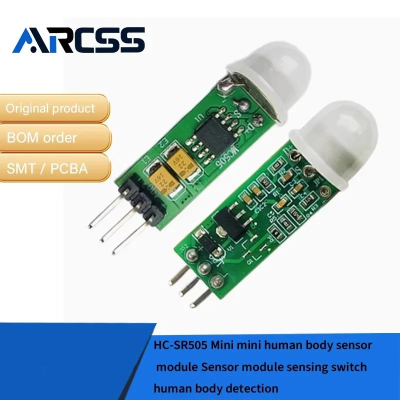 HC-SR501 وحدة استشعار الأشعة تحت الحمراء لجسم الإنسان مستشعر الأشعة تحت الحمراء الكهروضوئية