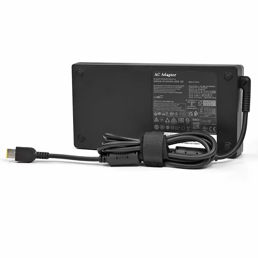 For Lenovo ThinkPad USB Laptop Adapter Charger 20V 15A 300W for R9000P R9000K Y9000K R7000P 9000P 9000K ADL300SDC3A SA10R16956