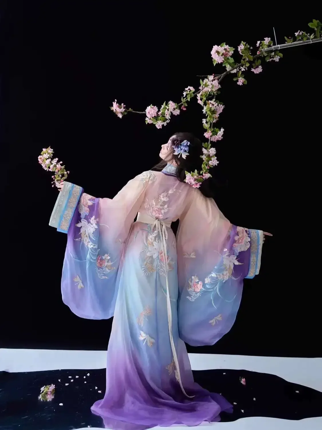 حار كرنفال هالوين تأثيري Hanfu المرأة موضة الدول المتحارب رداء الصناعة الثقيلة التطريز الخصر طول تنورة2026 #5