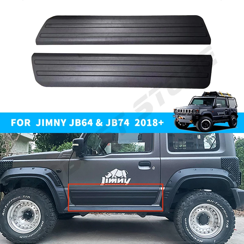 

ABS Car Side Door Protect Anti-Scratch Guard Plate Cover Decoration Trim Decor For Suzuki Jimny JB64 JB74 2019+ Car Accessories