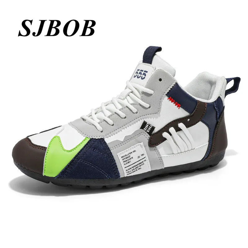 

New Men's High Top Sneakers Fashion Flats Mens Walking Sneakers Comfort Breathable Athletic Shoes For Men Zapatillas De Deporte