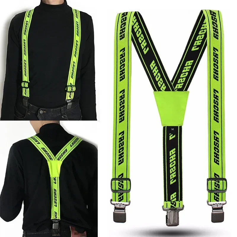 Motorcyclist Riding Straps Heavy Duty Brace Trousers Braces Elastic Back Suspenders For Motorcycle Racing Pants Snow Jet