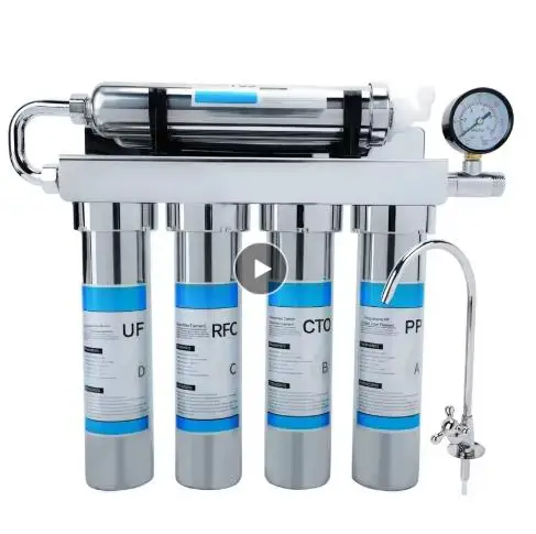 Household Kitchen Ultrafiltration Water Purifier With Tap Stainless Steel Direct Drink Tap Water Purifier Water Filter SystemNEW