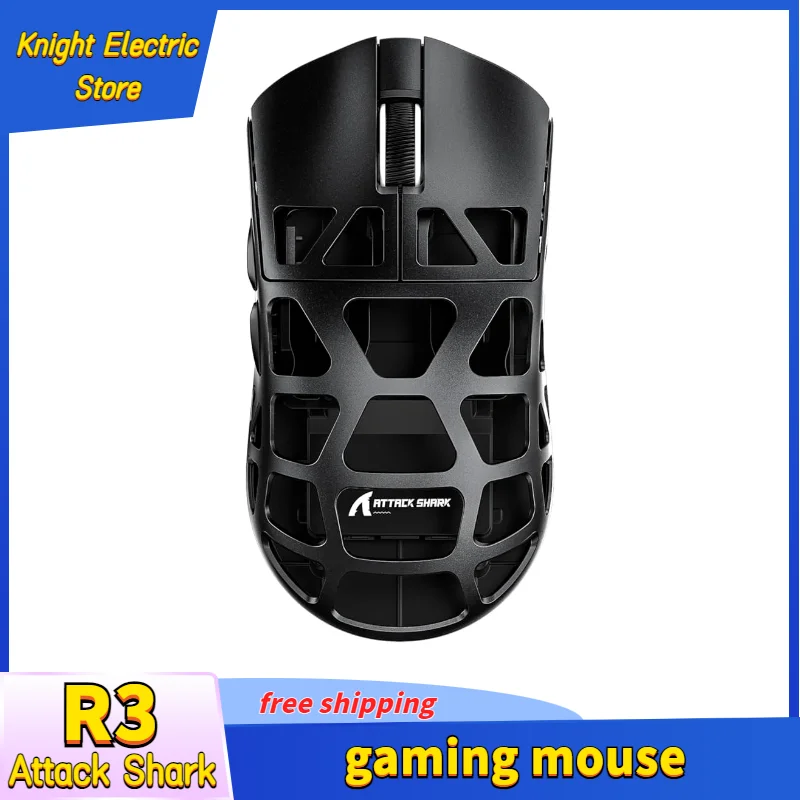 

ATTACK SHARK R3 46g Superlight Magnesium Alloy Wireless Gaming Mouse BT/2.4Ghz/Wired Computer Mouse 8000Hz Wireless Polling Rate