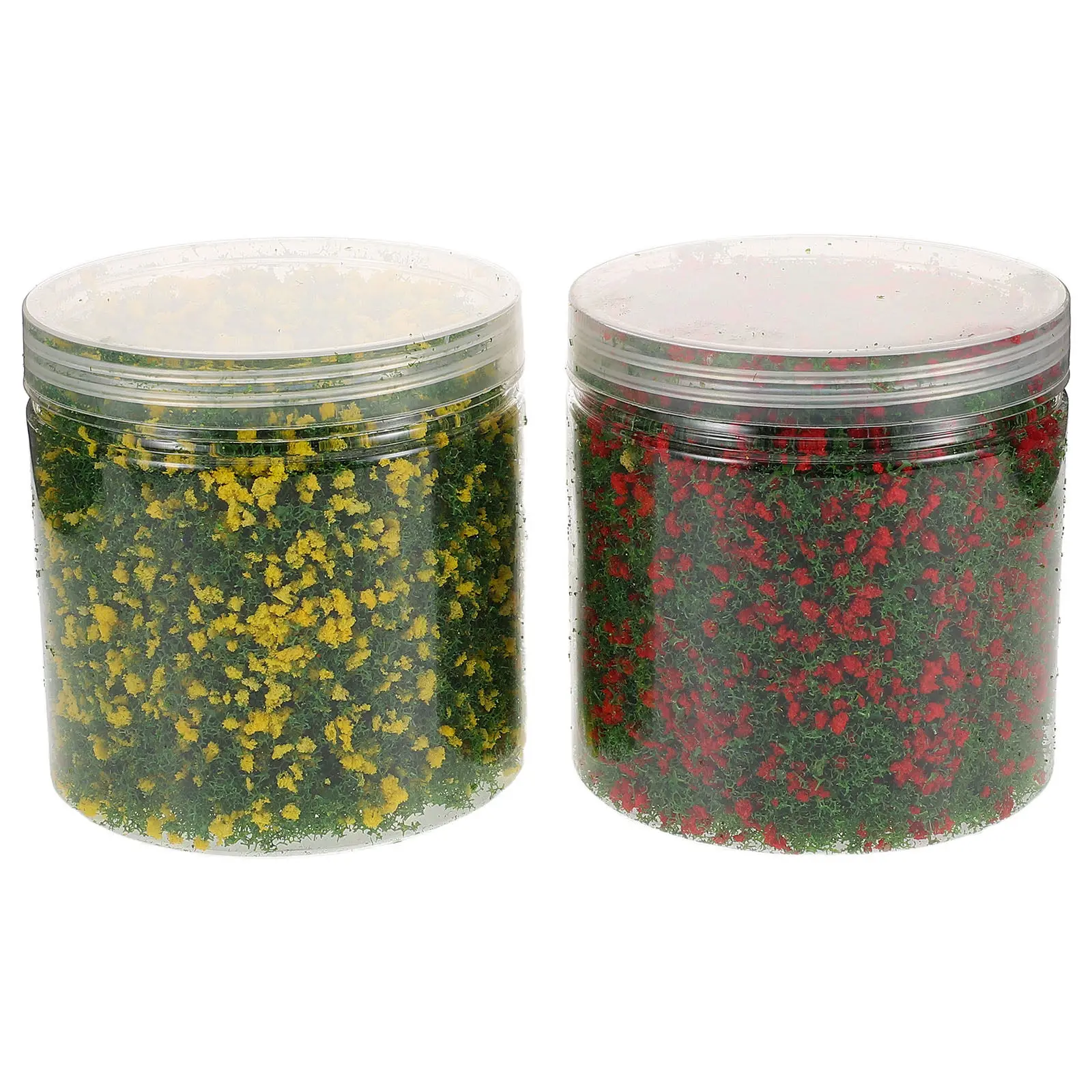 2pcs Sand Table Modeling Kit – Mixed Tree Powder, Artificial Grass & Miniature Shrubs for DIY Landscape Layout