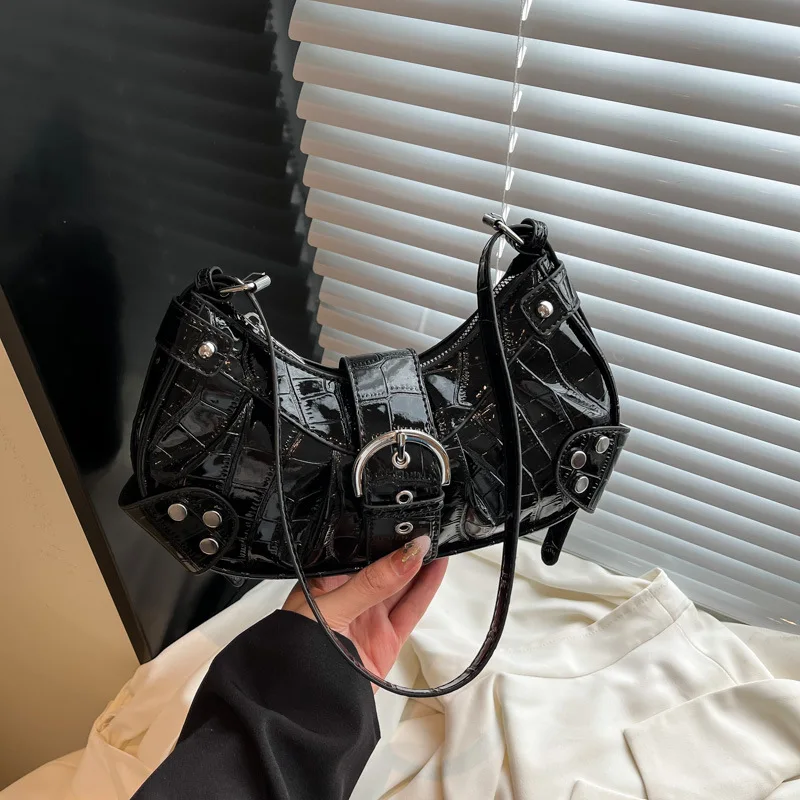 

2025 New Vintage Underarm Crossbody Bag for Women, Genuine Leather Multi-way Shoulder Purse, Retro Chic Large Capacity Tote