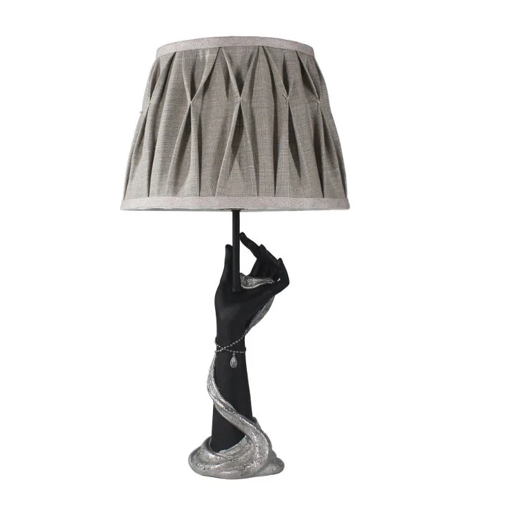 

Neoclassical modern minimalist style bedroom bedside living room study resin desk lamp led eye protection warm light