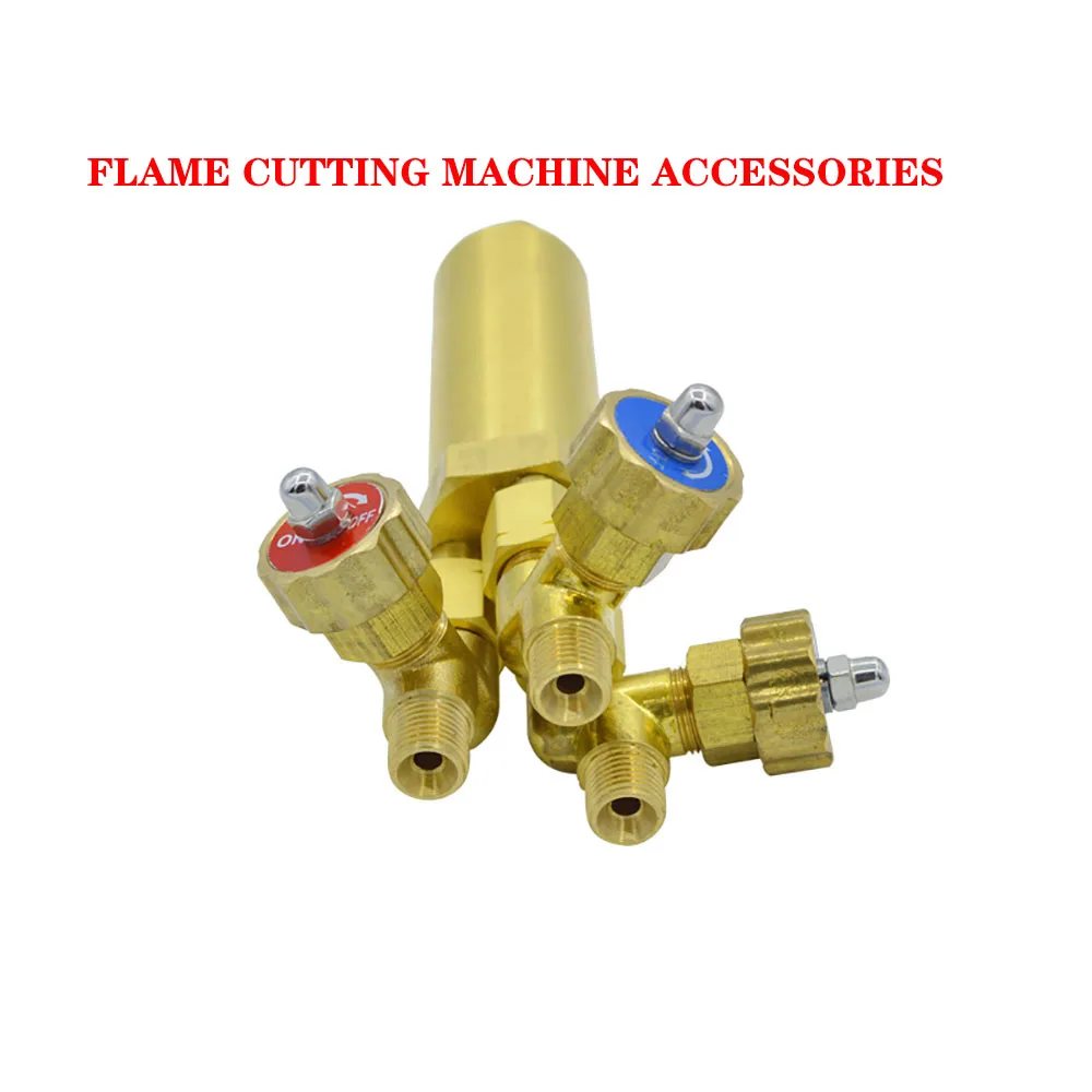 Flame cutting machine accessories DC DC24V solenoid valve copper connector acetylene propane cutting nozzle trachea