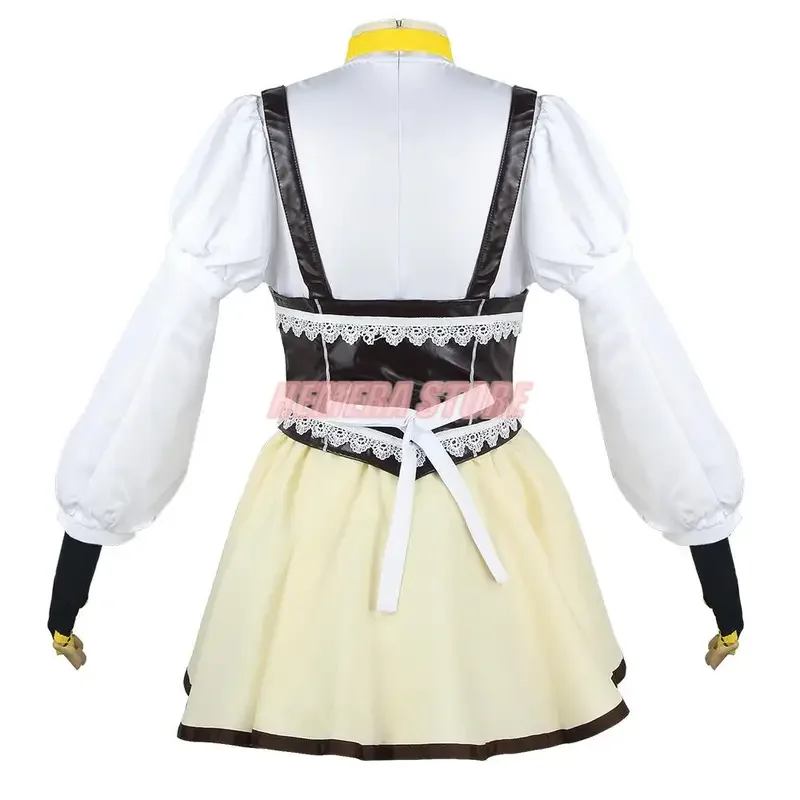 Anime Cosplay Tomoe Mami Puella Magi Madoka Magica Cosplay Costume Party Set Wig Full Set Hat Sock Woman