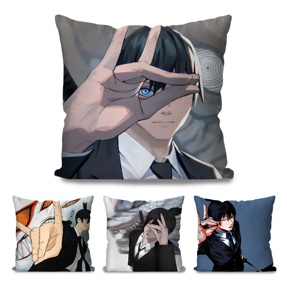 

Hayakawa Aki аниме бензопила человек наволочка квадратная подушка спальня диван удобная подушка для отдыха гостиная украшение дома 40X40
