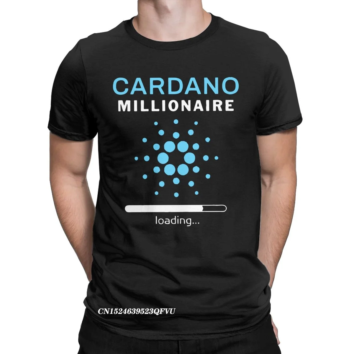 Cardano Millionaire Loading T-Shirts Men Women Hodl ADA Crypto Coin Cryptocurrency Tee Shirt Crew Neck Tops T Shirts Printed