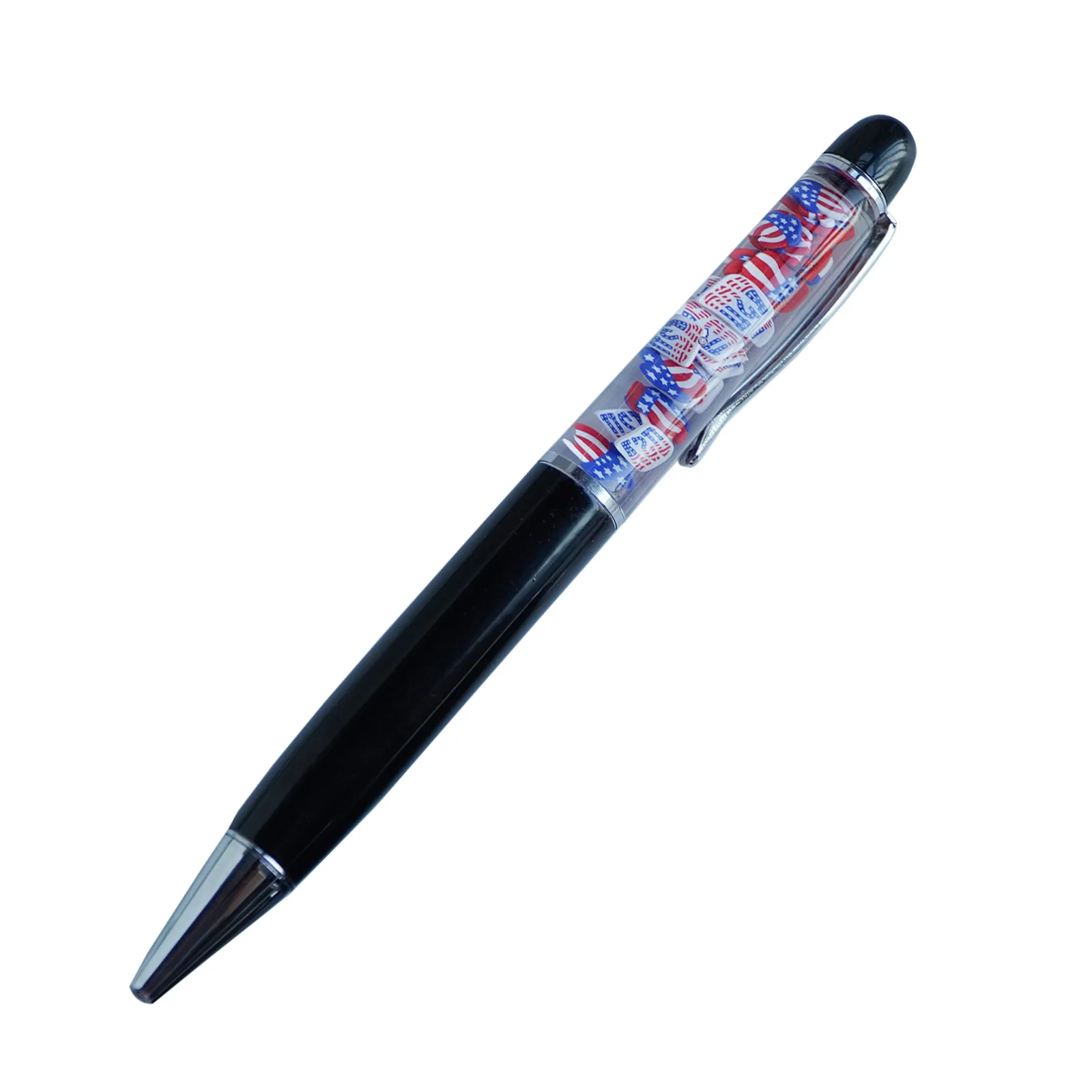 USA Flag United Hat States Fun Pens Cute Floater Floating Liquid Writing Journaling Office Pen Novelty Gag Gifts