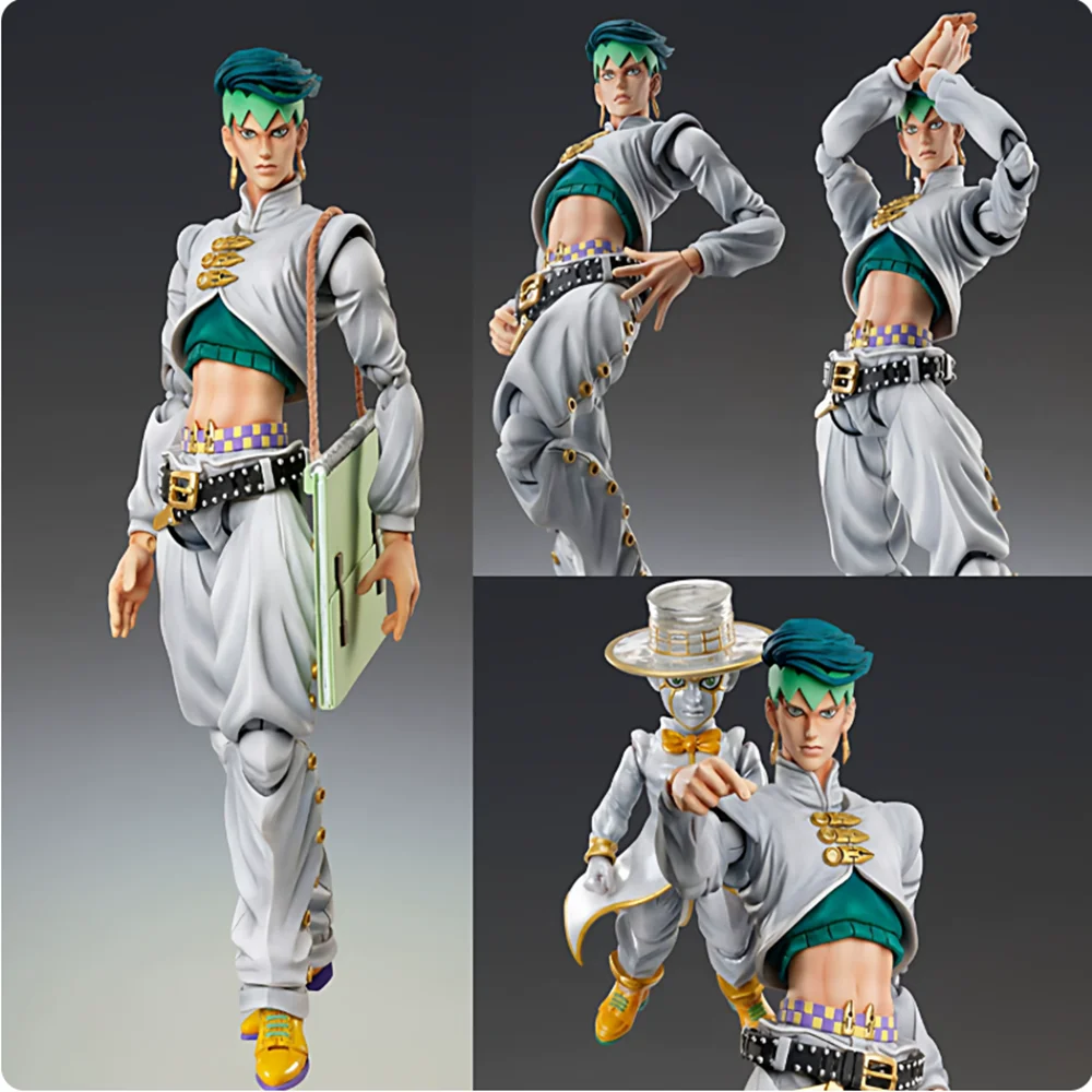 16cm JoJo's Bizarre Adventure Kishibe Rohan Super Action Statue Figure PVC Movable Joints Action Figure Desktop Collectible Gift