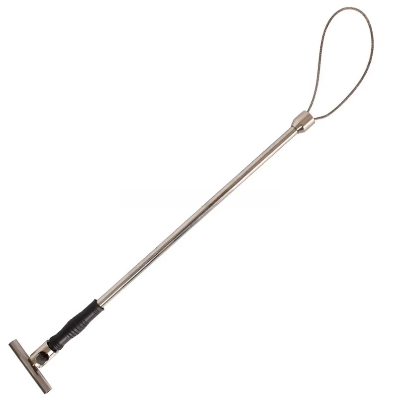 

65CM Stainless Steel Pig Catcher with Safety Locking Mechanism Veterinary Instrument for Creature Holding