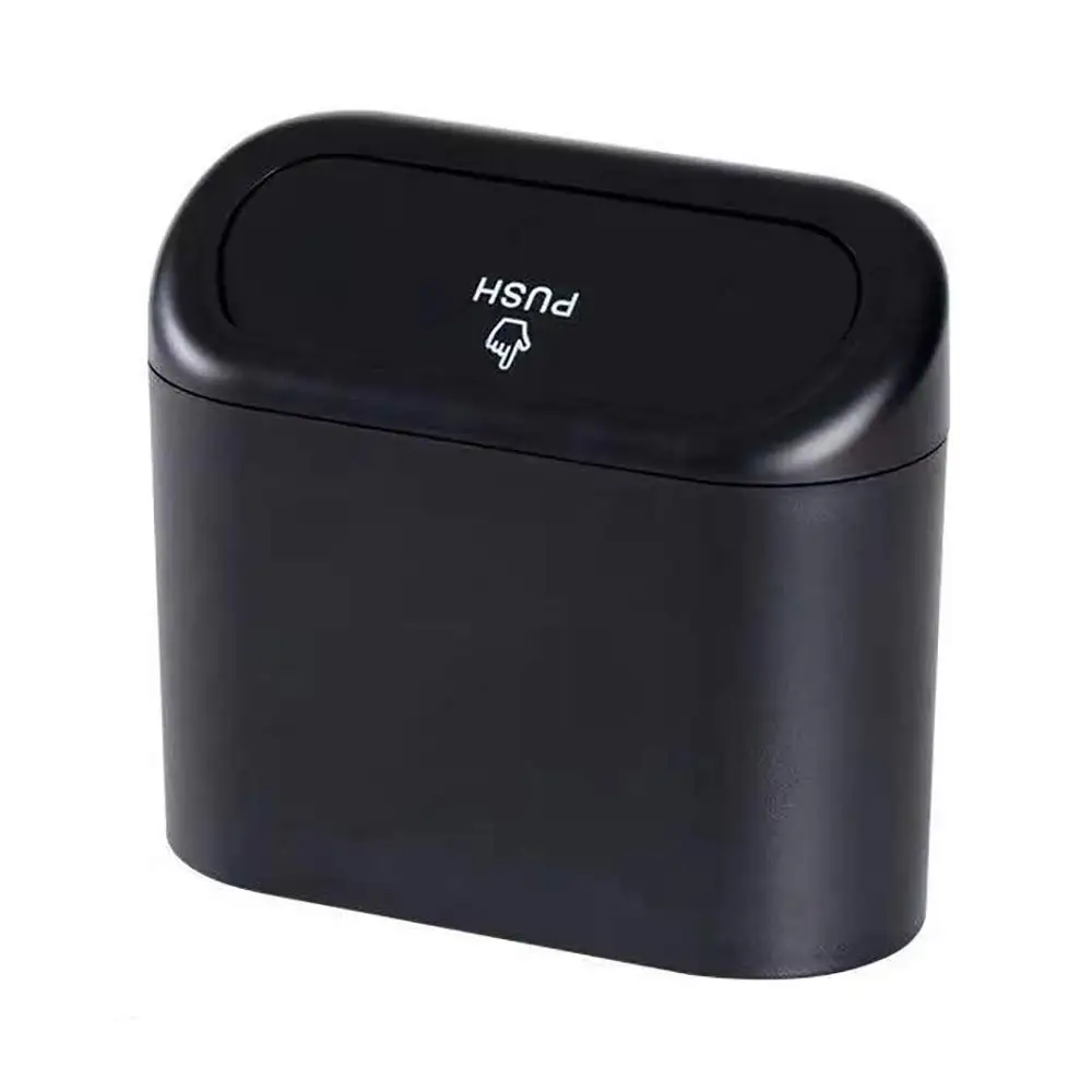 Auto Innen Lagerung Fall Mülleimer Push-Kanne Mini Tablett Mülleimer Müll Box Tür Sitz Clip Ständer Halter Automotive Zubehör – Detail 6
