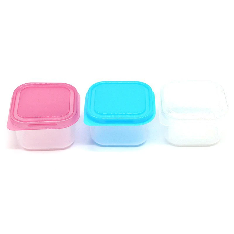 Random Color Food Storage Container Small Plastic Moisture-proof Containers Mini Kitchen Storage Box With Leakproof Lid