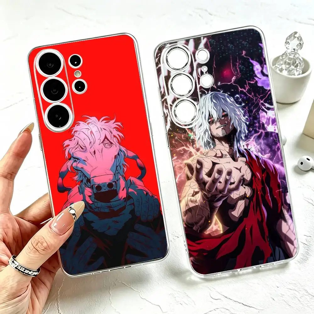 t-Tomura Shigaraki BNHA  Phone Case Transparent Silicone Soft For Samsung S25,S24,S21,S22,S23,S30,Ultra,S20,Plus,Fe