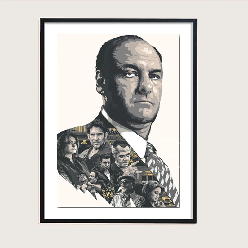 The Sopranos Family Poster Classic TV Series Show Prints Canvas Painting Sopranos Wall Art Pictures for Living Room Home Decor