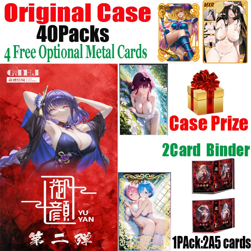 

New YuYan 2 Goddess Story A5 Boards Super Popular Female Lead Rem Bikini Uniform Spicy Tcg CCg Acg Cards Hobby Toy Xmas Gifts