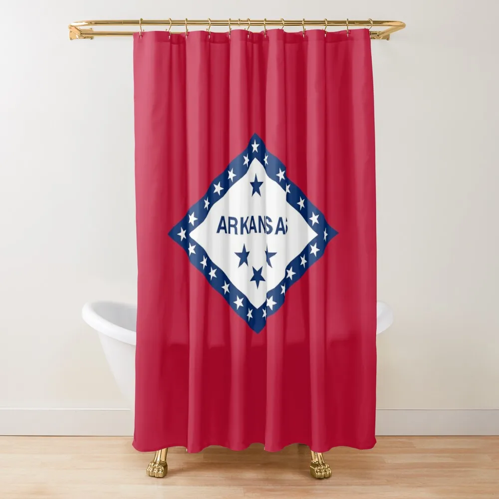 

Arkansas Flag Stickers, Gifts & Products Shower Curtain Cover Modern Accessory Bathrooms Cute Shower For Bathrooms Curtain