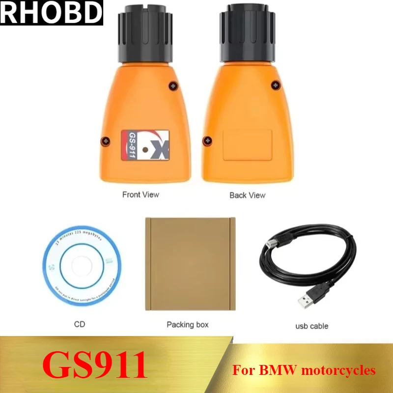 Original Latest OBD2 Diagnostic-tools GS911 GS-911 V1006.3 Emergency Professional Diagnostic Tool for BMW Motorcycles GS911