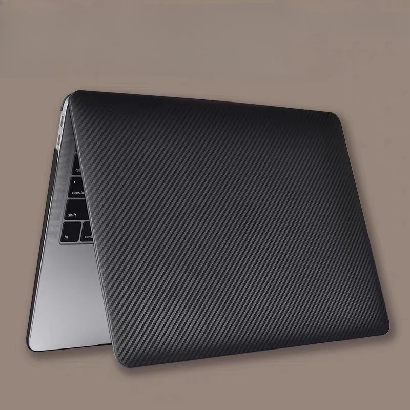 Carbon Fiber Texture Laptop Case For Macbook Air Pro M5 M4 M3 M2 M1 13 14 15 16 Inch 2026 2025 2024 2023 2022 2021 2020 Cover