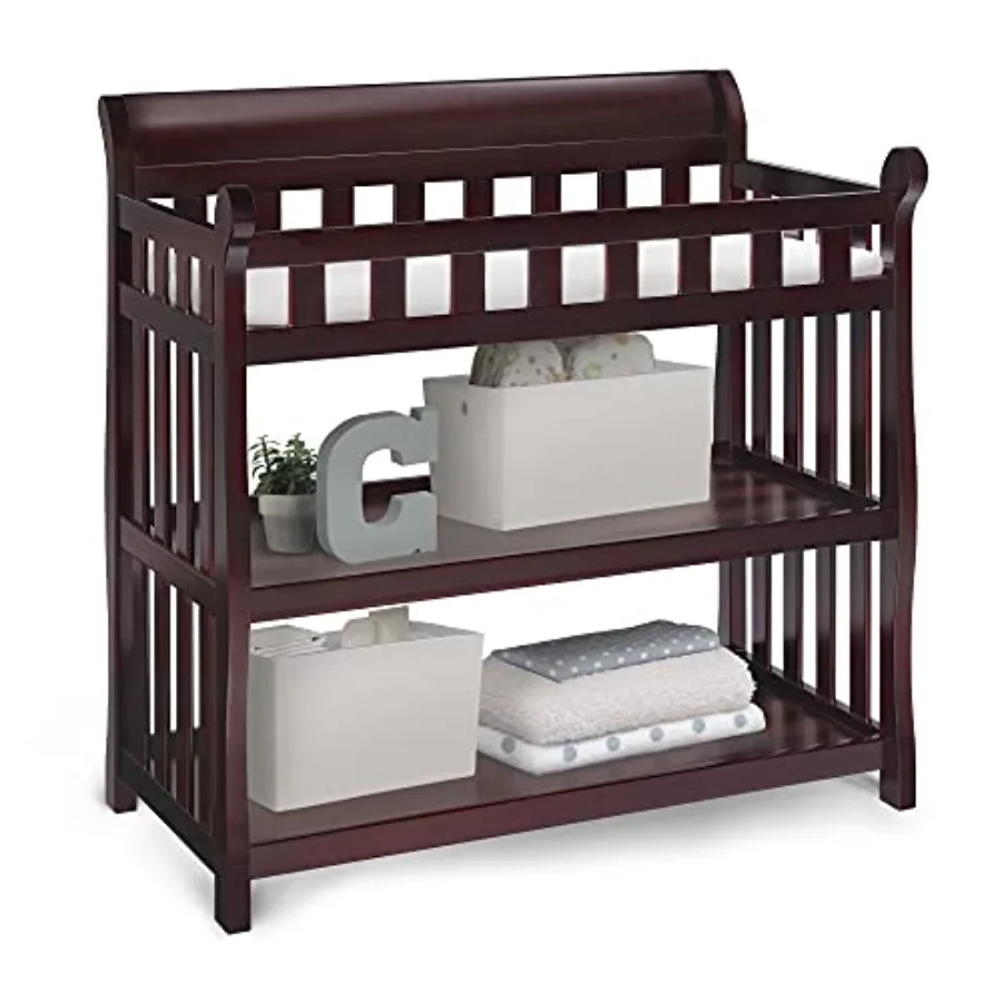 Delta Eclipse Changing Table with Changing Pad Espresso Cherry