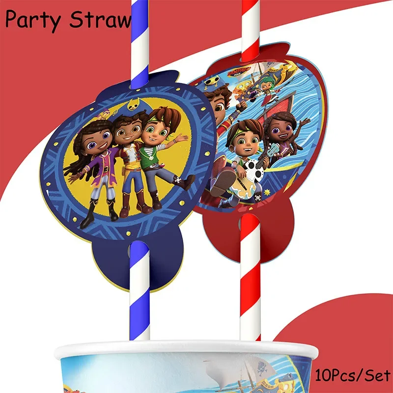 Santiago of The Seas Happy Birthday theme favor party supplies Party Set Paper Cup Plate Straw Gift Bag Banner Flag Baby Shower