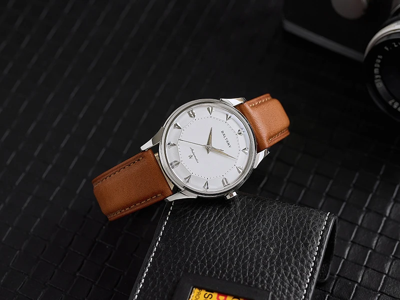 Baltany S4090 Pie-pan Dial-Uhr mit Dog-Leg-Armband, Retro-Herren-Automatikuhr, mechanische Armbanduhr, Business-Outdoor-Modeuhr – Detail 6