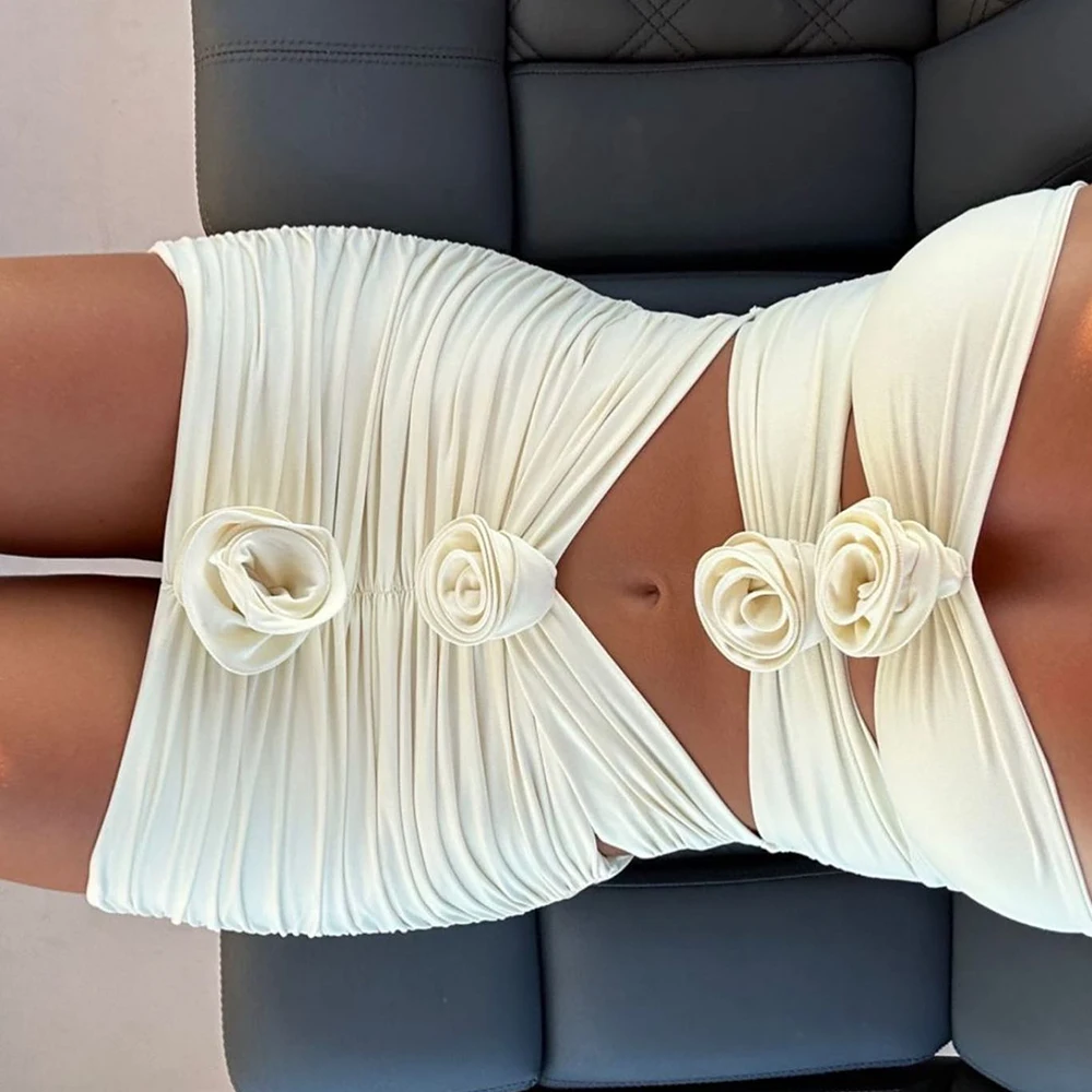 

Two-Pieces Women Floral Lace Up 2024 Push-Up Padded Bra White Swimsuit Swimwear Bathing Suit Beachwear Monokini Female