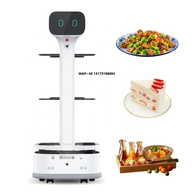 Multiple Languages Food Service Robots / Sushi Delivery Robot / Restaurant Robot Waiter Service