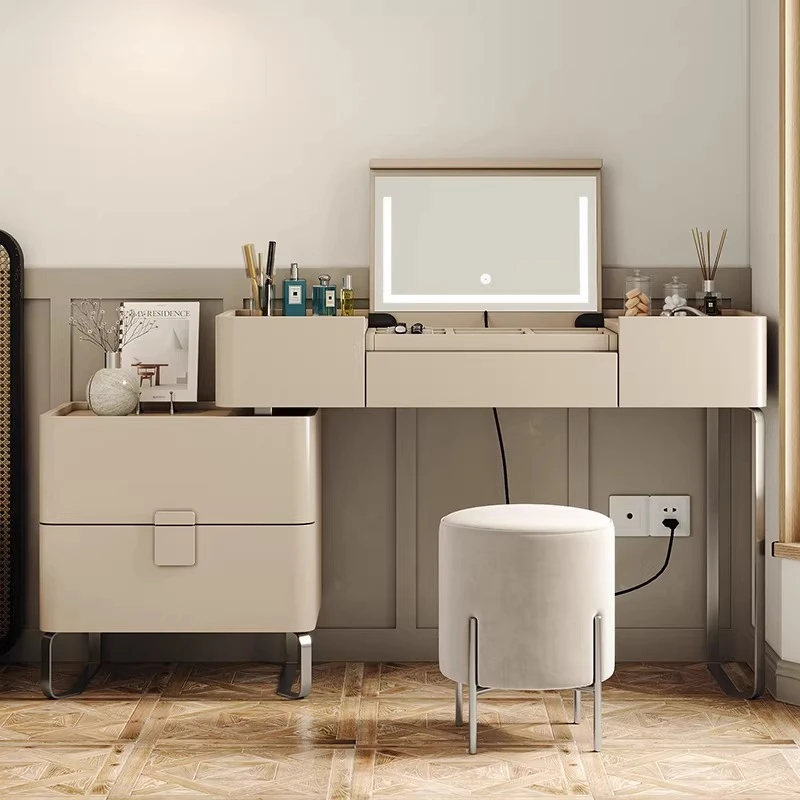 Italian minimalist paint dresser chest cabinet integrated bedroom modern minimalist desk end of bed dressing table storage cabin