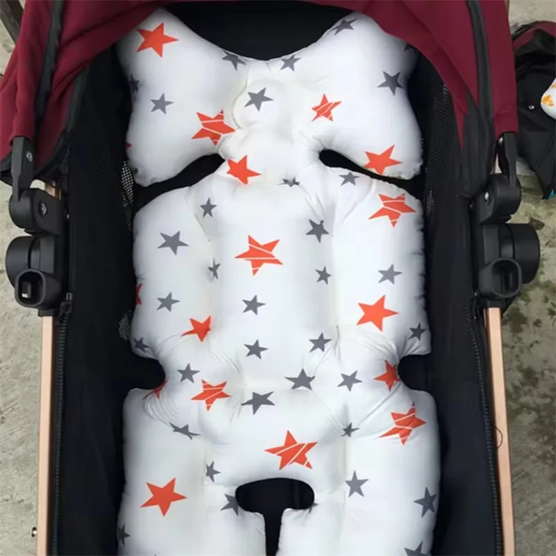 

Universal Baby Stroller Cotton Pad Four Seasons Simple Star Print Pattern Children Stroller Seat Mat Baby Stroller Accessories