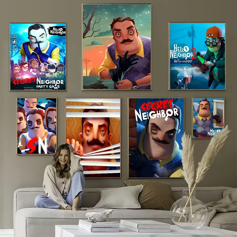 ملصقات أفلام كلاسيكية عتيقة ، لعبة هاريد ، ديكور بار ومقهى ، ديكور منزلي شمالي ، مرحبا #1