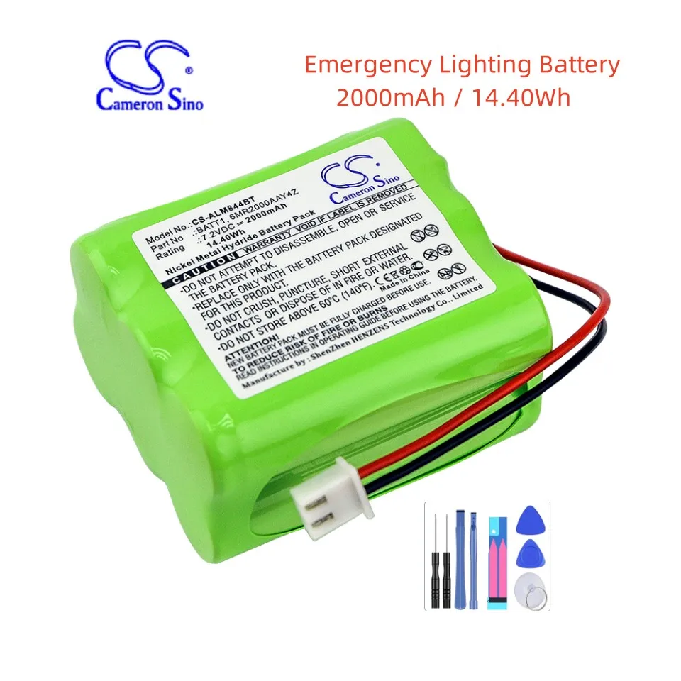 

Аккумулятор аварийного освещения для 2GIG 10000009001 10- 000009 -001 10000009 -001 228844 6MR2000AAY4Z BATT1 BATT1X BATT2X GCKIT311