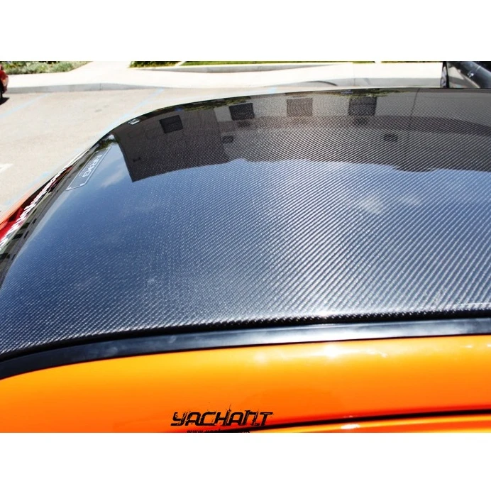 

Карбоновая накладка на крышу (крышка) для Mitsubishi Lancer Evolution 8-9 (2003-2007) без люка, с отверстием для антенны (акулий плавник)