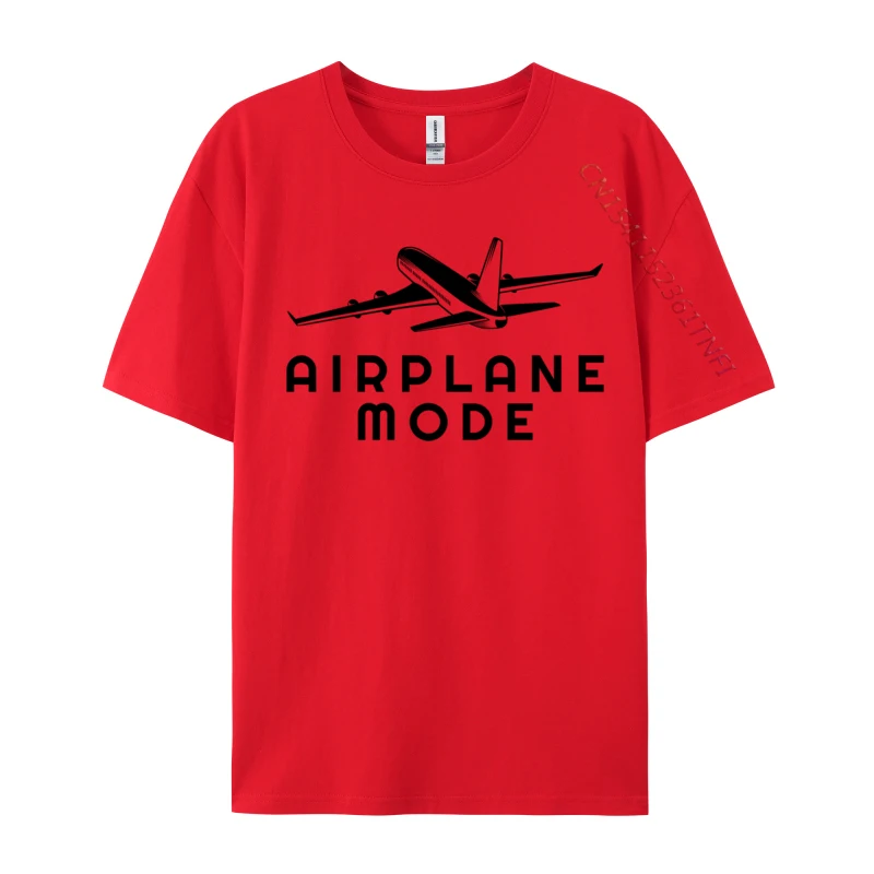 Airplane Mode Travel Pilot Funny Slim Fit Airplane Mode Travel Pilot Funny Top T-shirts All Cotton Tops Shirt for Men Unique