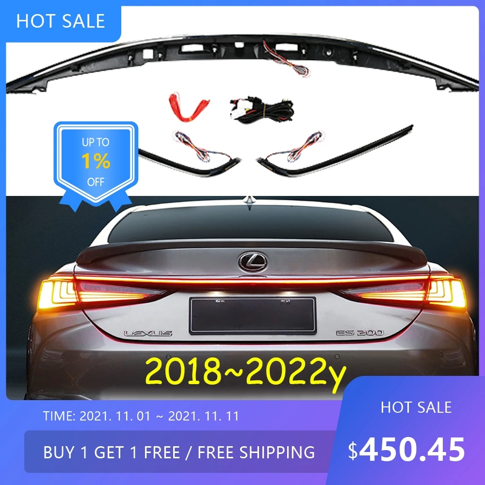 

Автостайлинг для Lexus ES260 задний фонарь ES200 ES300 светодиодный задний фонарь задний ходовой фонарь + тормоз + задний ход + динамический 2018 ~ 2022y