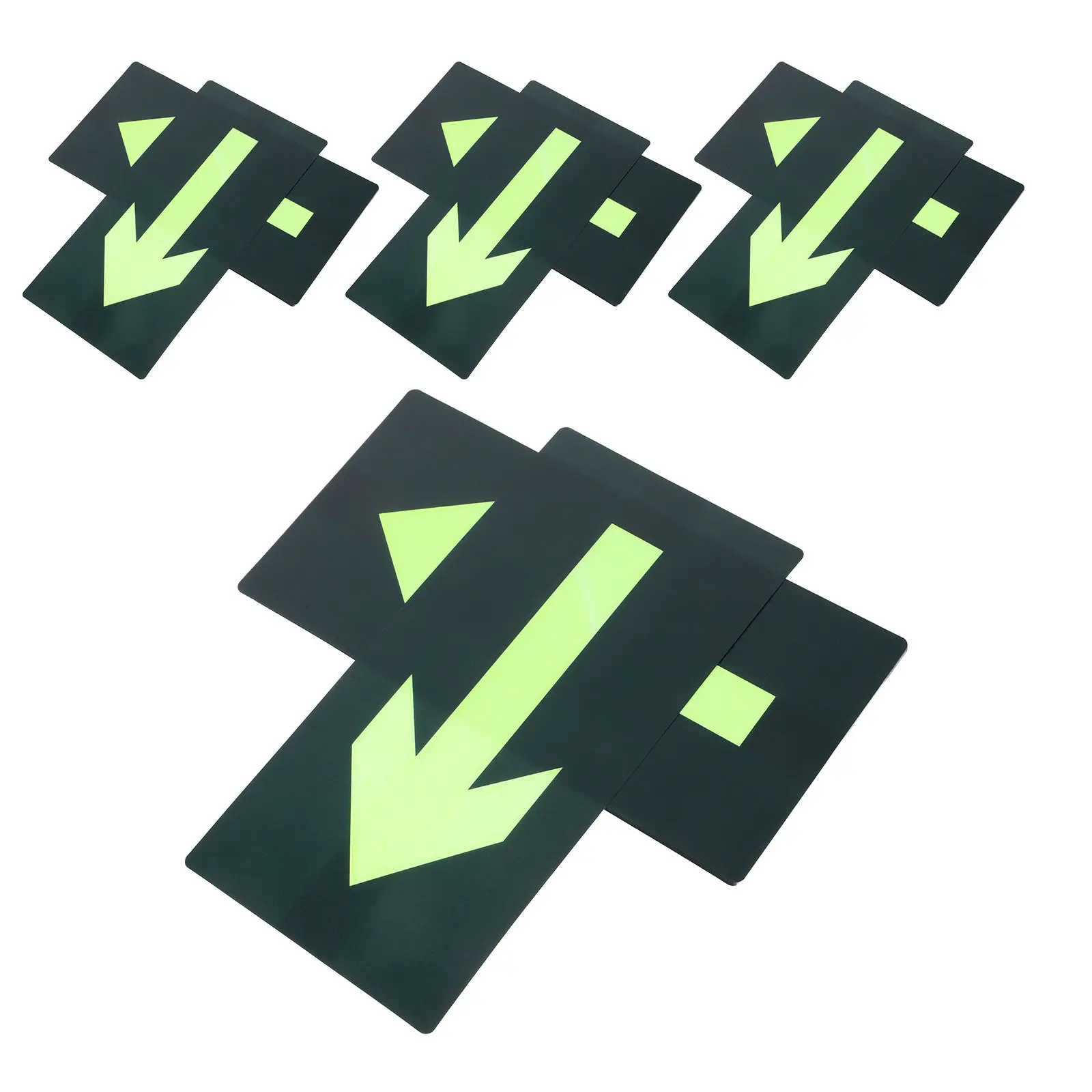 

Набор из 8 прозрачных светящихся в темноте водонепроницаемых наклеек-стрелок для экстренной эвакуации, знаки выхода для обеспечения пожарной безопасности в торговых центрах, супермаркетах и общественных местах