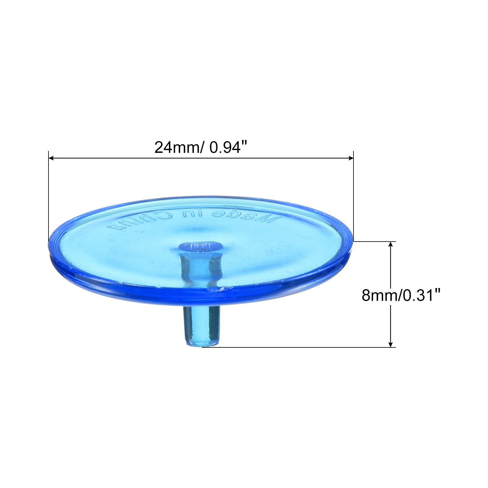 قلم تحديد كرة الجولف، 50 عبوة 24 مم، أداة تحديد الأماكن المسطحة الشفافة، ملحقات رياضة الجولف، أزرق وأخضر
